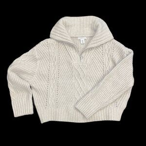 Sincerely Jules Cozy Oatmeal Cable Knit Sweater-XL (runs small)